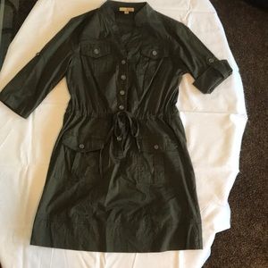 Military green dress